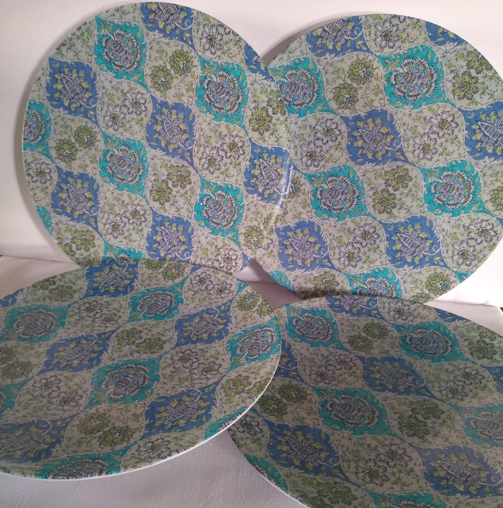 Waverly 100% Melamine 4 Dinner Plates